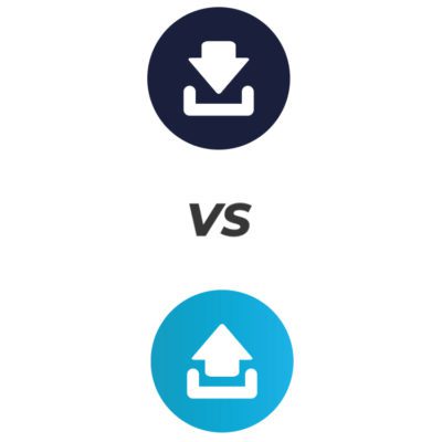 Download speed vs. upload speed