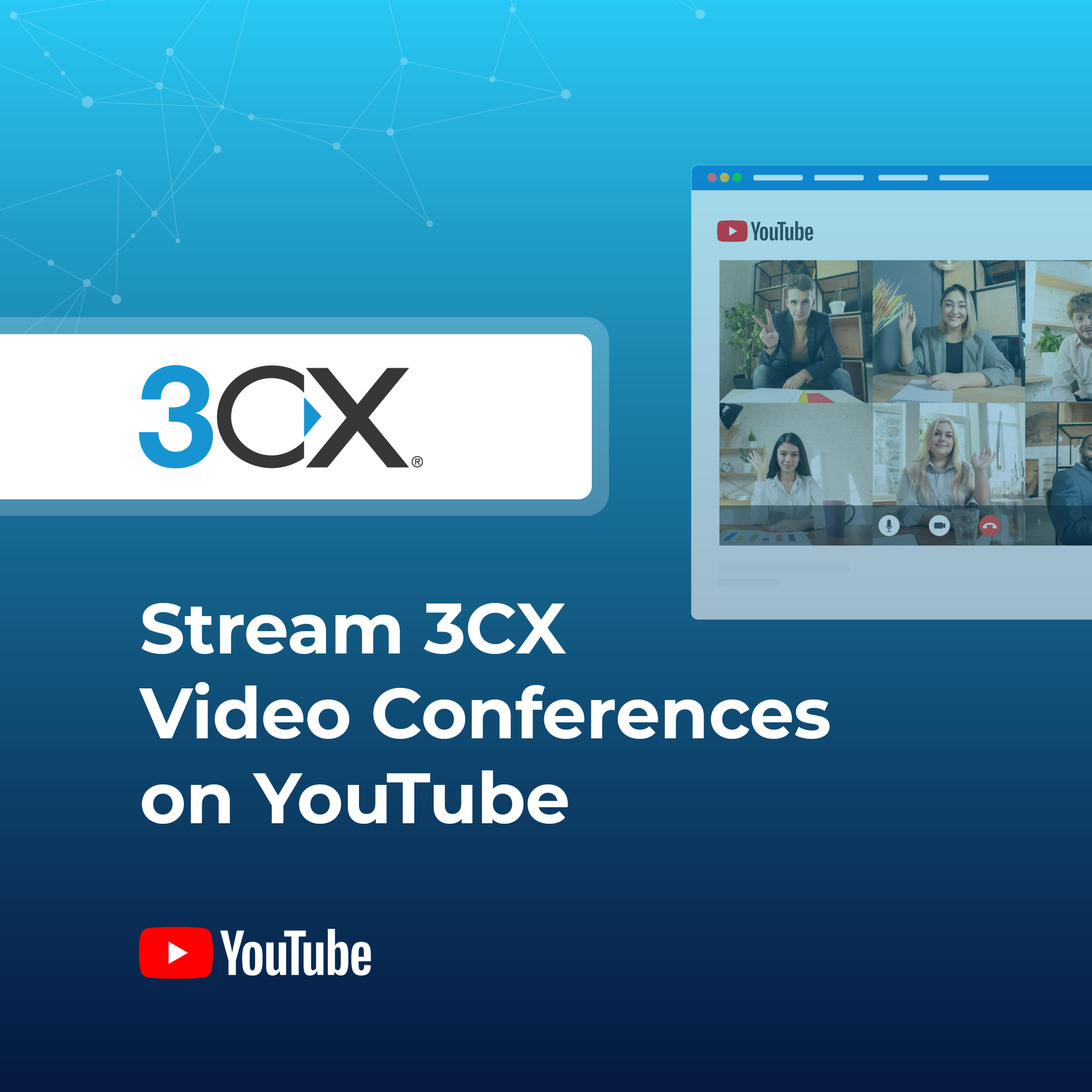 Stream 3CX Video Conferences on YouTube